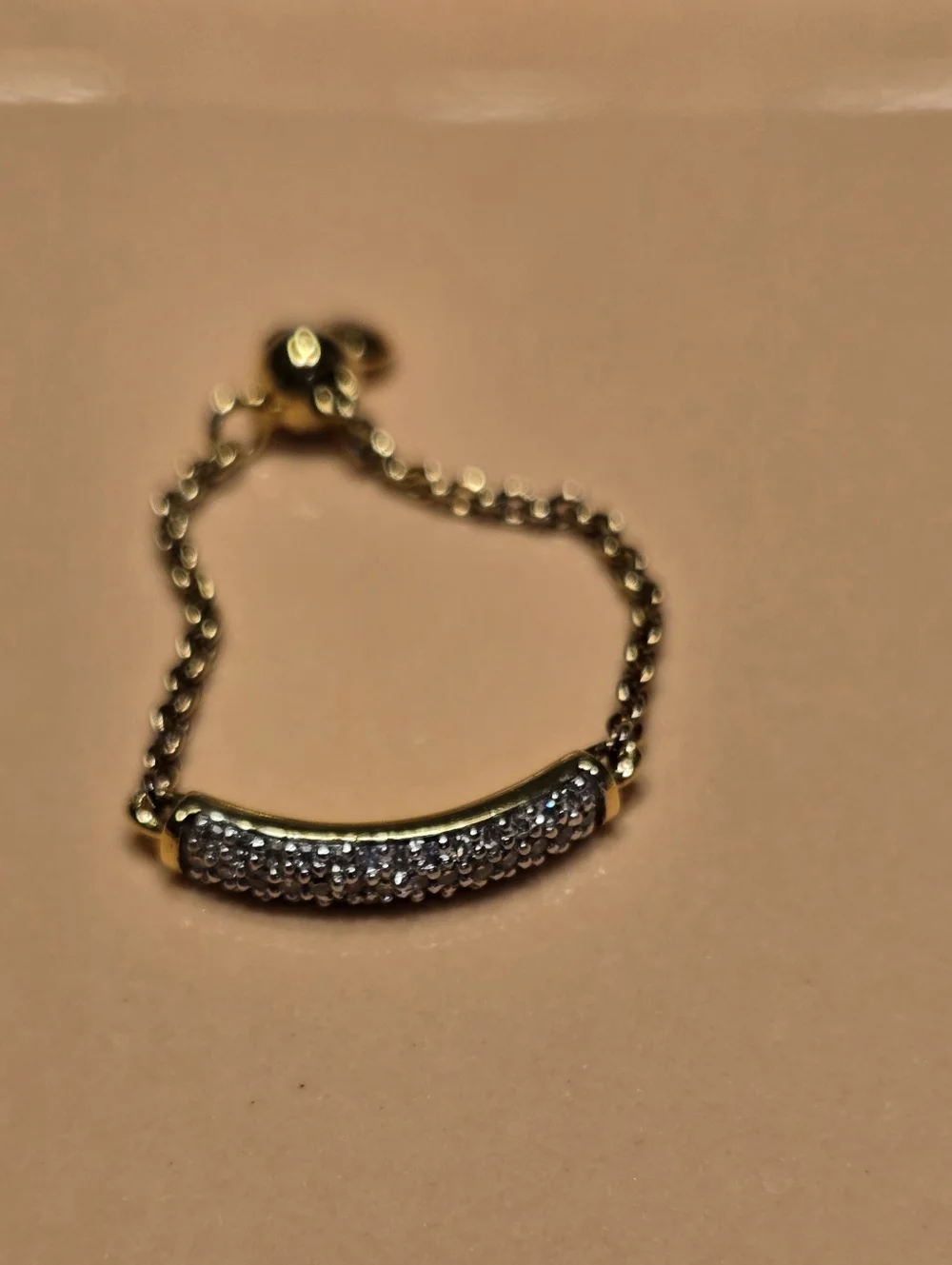 Monica Vinader Fiji Bar Adjustable Diamond Friendship Ring